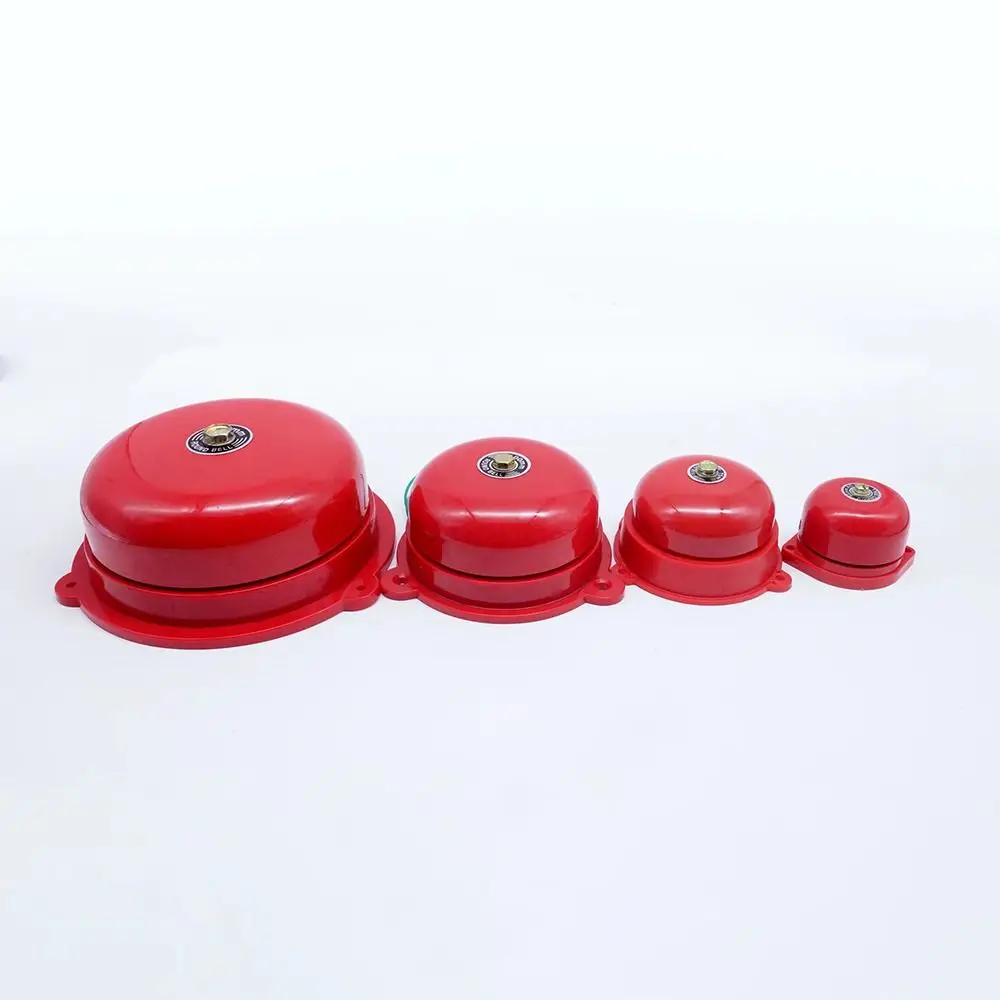 Waterproof Point Fire Alarm AC 220V Metal Internal Strike Alarm Bell Electric Bell Internal Strike Type Manual Call Alarm Bell
