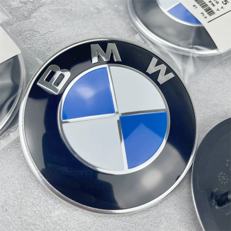 

74mm 82mm BMW Hood Trunk Emblem Badge Sticker Fit E30 E36 E39 E46 E60 E87 E90 G20 Auto Exterior Accessory