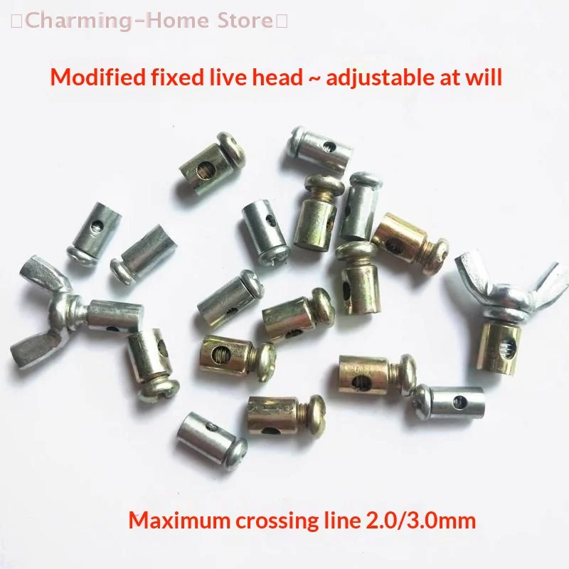 

10Pcs E-Scooter Bicycle Kart ATV Accessories Motorcycle Throttle Cable Stopper Clamp Universal Choke Wire Adjuster Metal Buckle