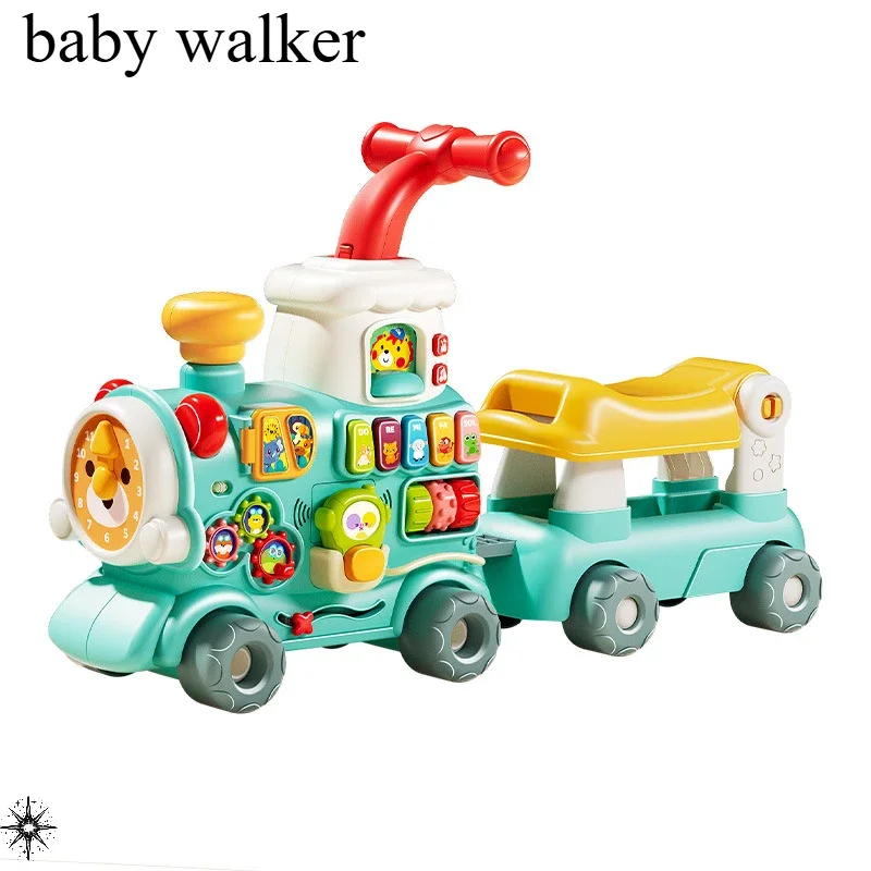 Baby walker trolley can seat children's birthday gifts from June to 18th