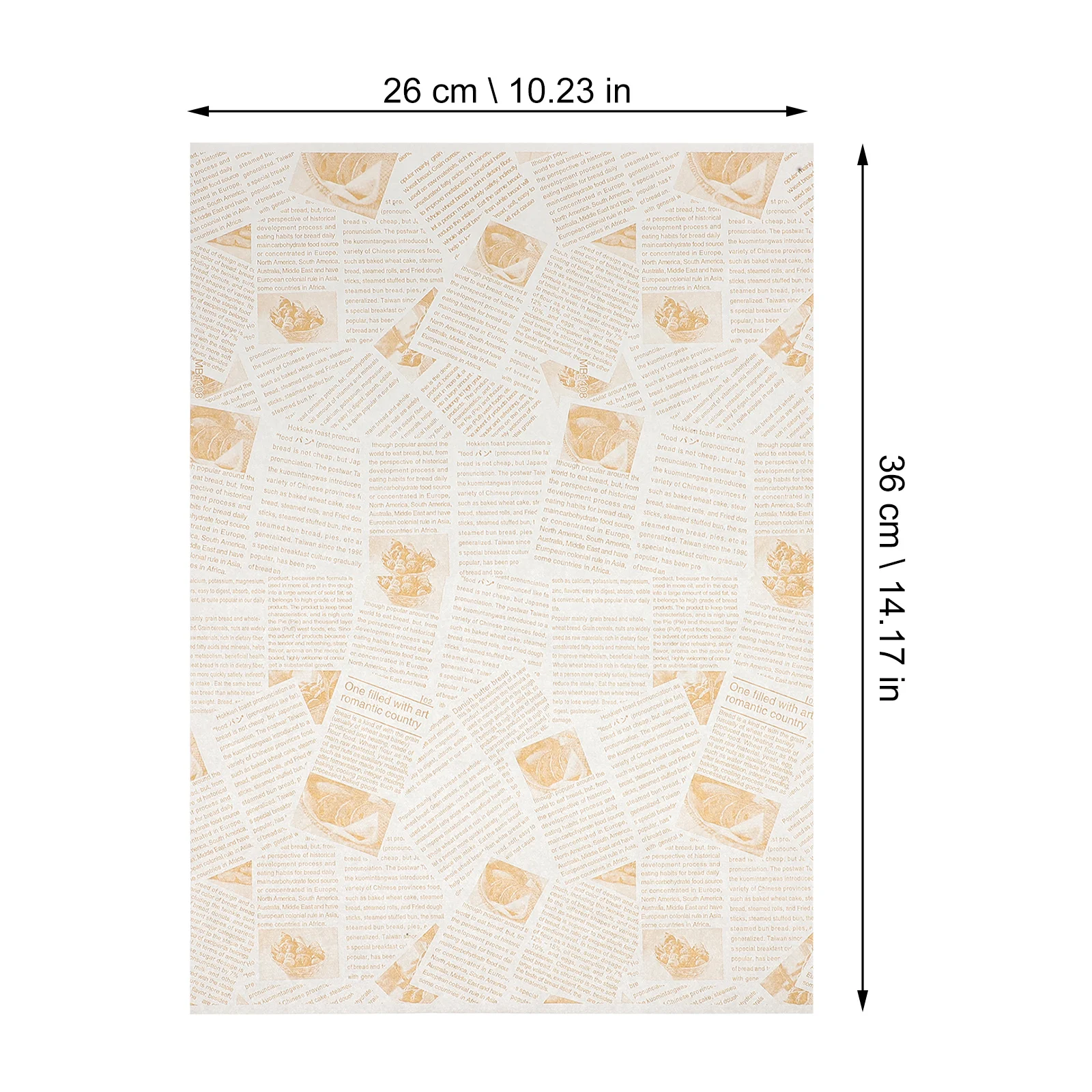 ورق تغليف مقاوم للدهون، أوراق حرفية عتيقة لتغليف الطعام، وسادة ورق الخبز، بساط الوجبات الخفيفة، حصيرة مقاومة للزيت، للحفلات #4