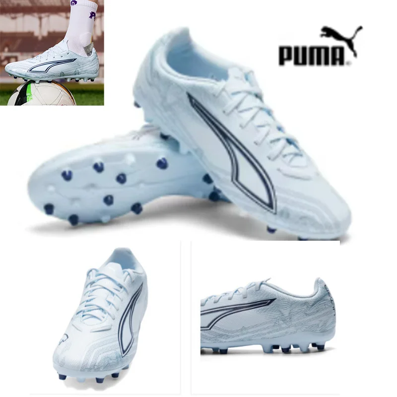 

Puma Mid Top Comfortable Breathable Non Slip MG Studs Soccer Football Shoes 108984-03