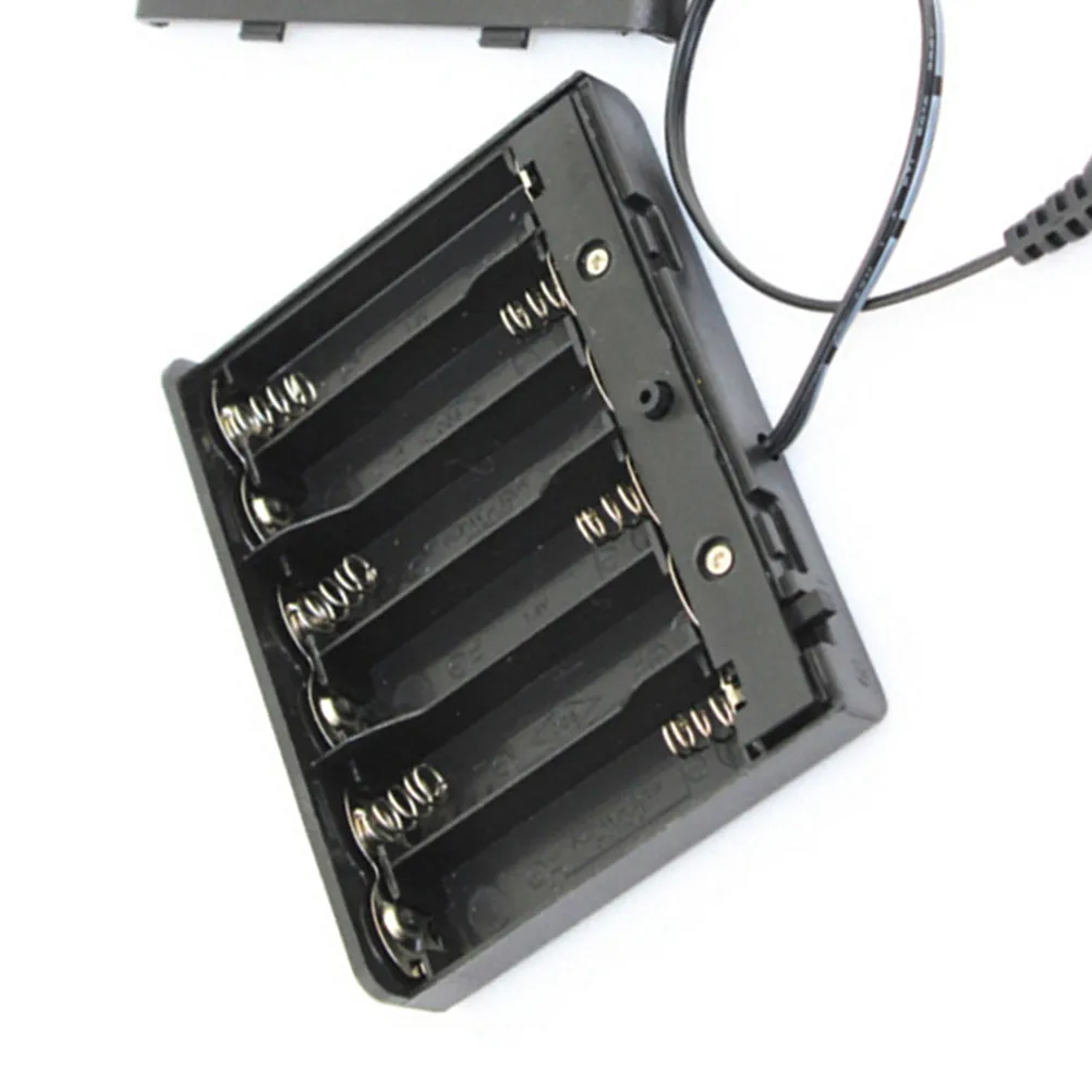 6-Pack Aa Battery Storage Box Hard Case with Spring Clip Design Wire Connector for Monolithic Systems Mobile Robots Battery