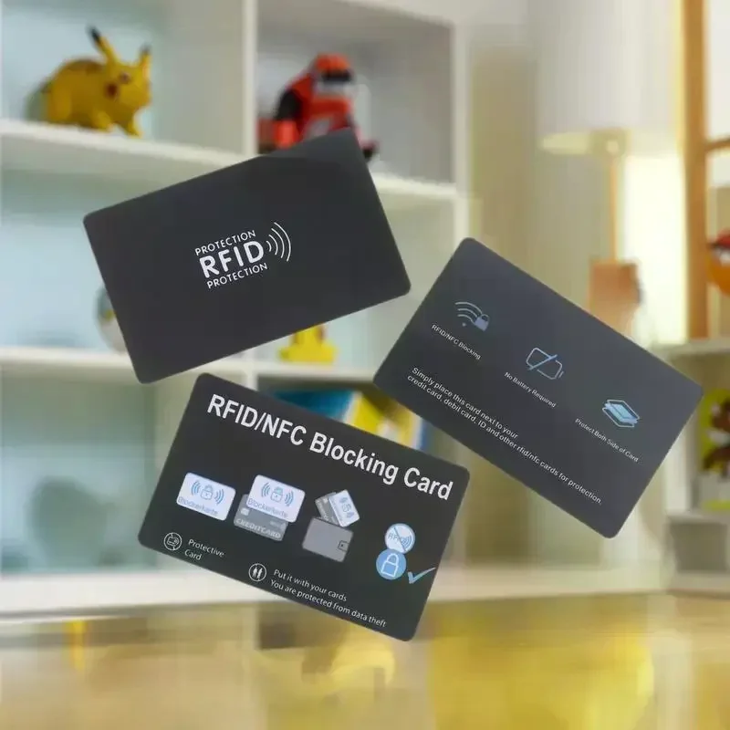 NFC Signal Protection Cardholder Sleeve, RFID Blocking Card Security, 1/5 Packs for Debit and Credit Card
