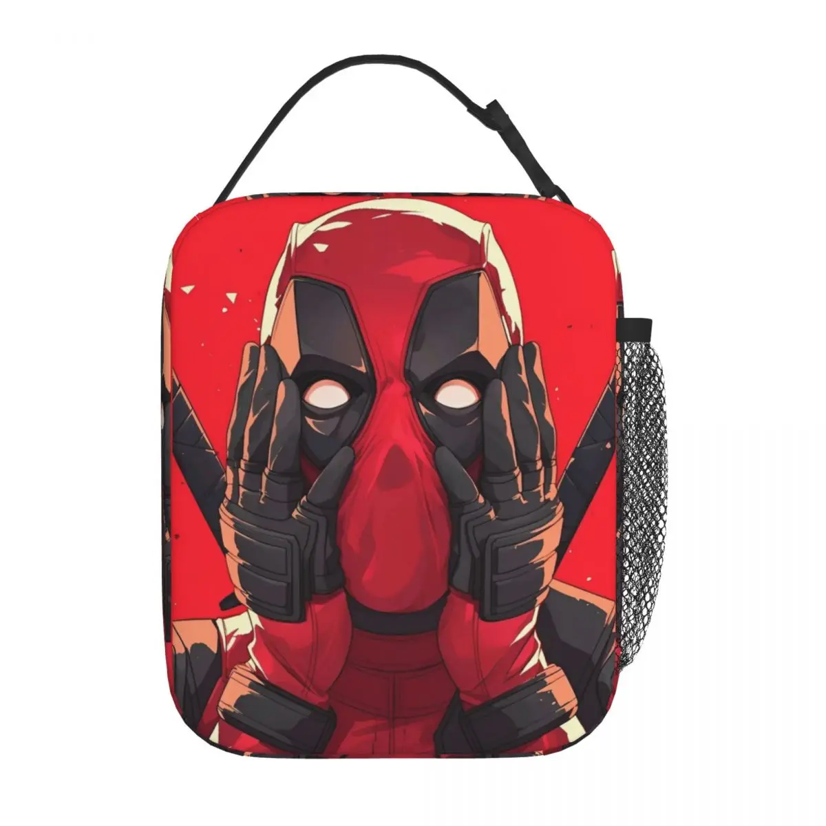 Deadpools Comics Insulated Lunch Bags Cooler Bag Reusable Lunch Container Superhero High Capacity Tote Lunch Box Beach Picnic