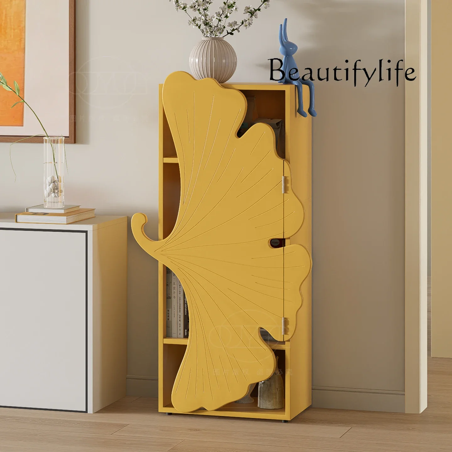 

FKGinkgo Porch Cabinet, Locker Floor To Wall, Living Room Multi-layer Shelves, Bedroom Light Luxury Cabinet