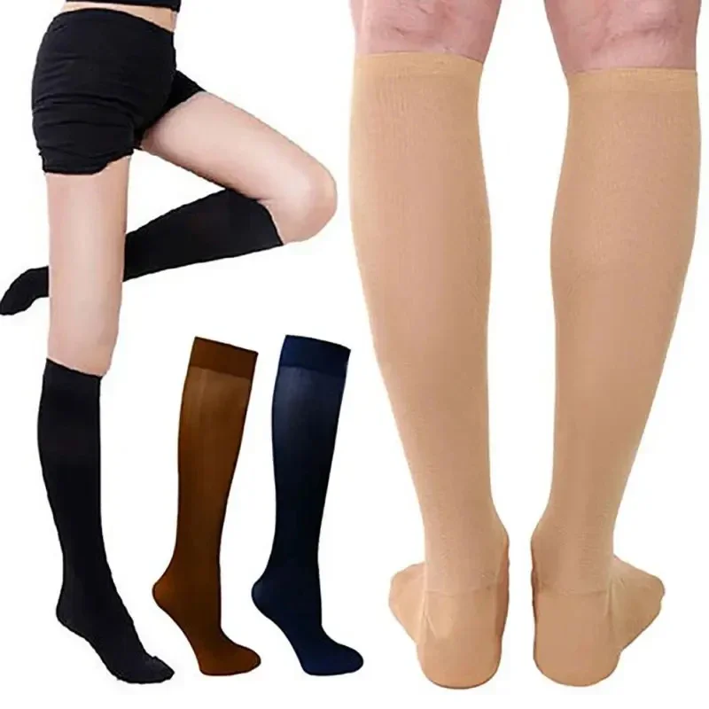 

Varicose Compression Socks Blood Circulation Knee Length Elastic Socks Gym Outdoor Marathon Cycling Natural Hiking Sports Sock