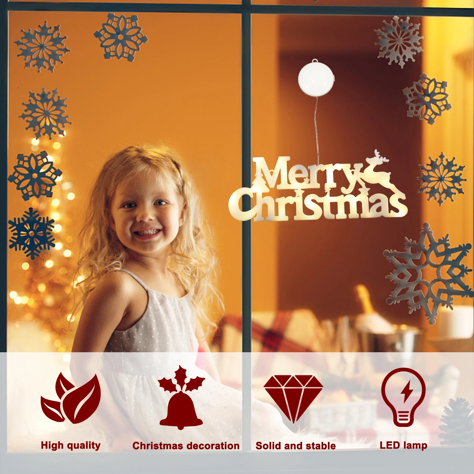 

Christmas Lights Fairy Decor Festive Decorative Plastic Decoration