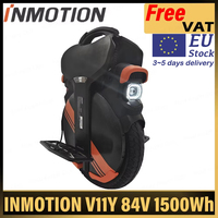 EU Stock INMOTION V11Y 84V 1500Wh Smart BMS Battery V11Y 2500W 7KW Peak High-Torque Motor 85mm Suspension Street tire Unicycle
