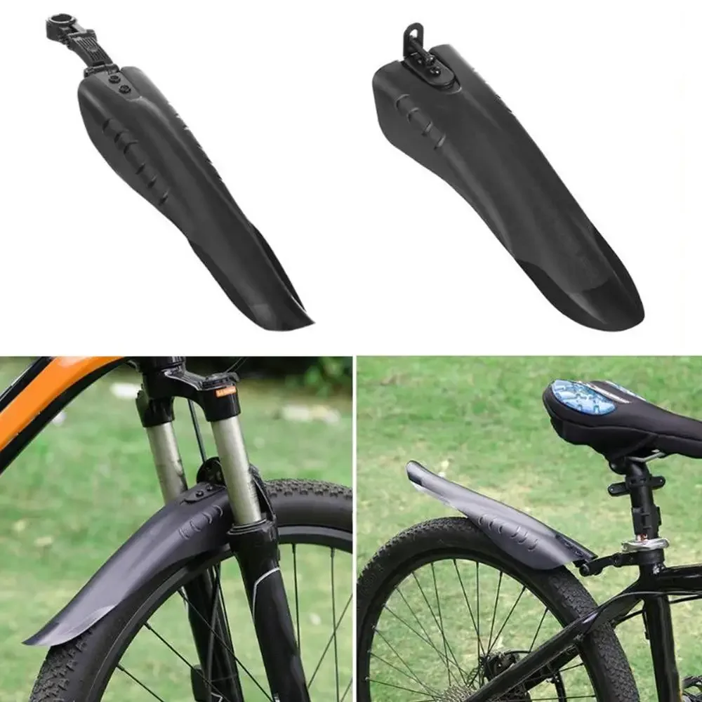 2pcs Carbon Fiber Bicycle Fender Set - MTB Front Rear Tire Wheel Mudguards - Bike Accessories