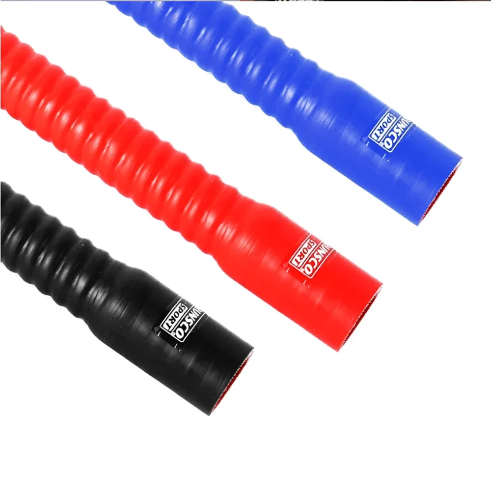 Mangueira flexível de silicone universal, vermelho, azul, preto, tubo de radiador para entrada de ar, alta pressão, marceneiro de borracha de alta