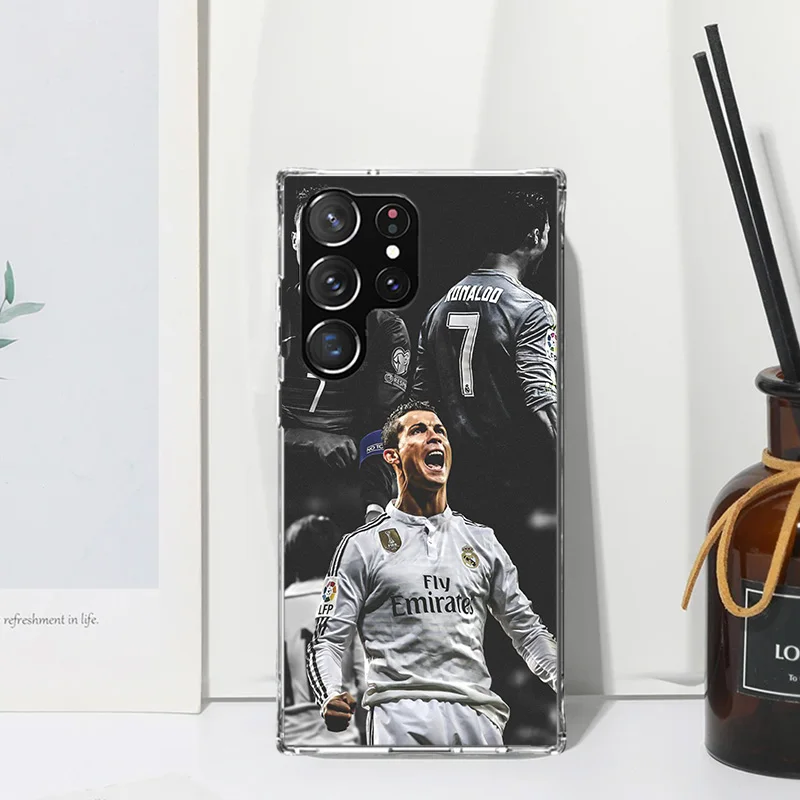 C-CR7 Football Star R-Ronaldo Phone Case For Samsung Galaxy Note 20 Ultra 10 Plus 9 8 M11 M12 M21 M30S M32 M51 M52 J4 J6 + J8 Ar