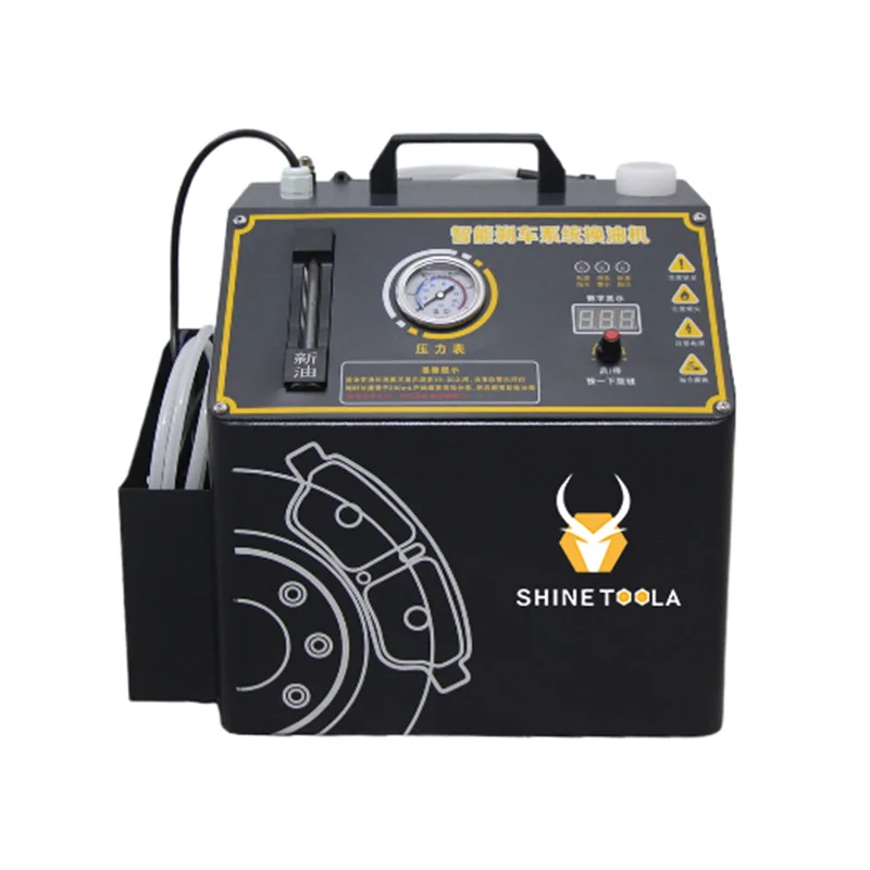 

Portable DC12V Car Care Equipment Efficient One-Click Automatic Brake Oil Change Machine 4L Tank 0-150psi Pressure Gauge