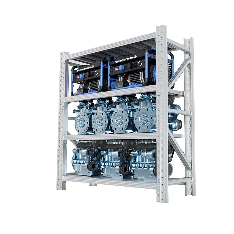 

Hot Selling Heavy-Duty Steel Shelves High Quality Metal Storage Shelves for Warehouse Factory Manufacturing Display Stand