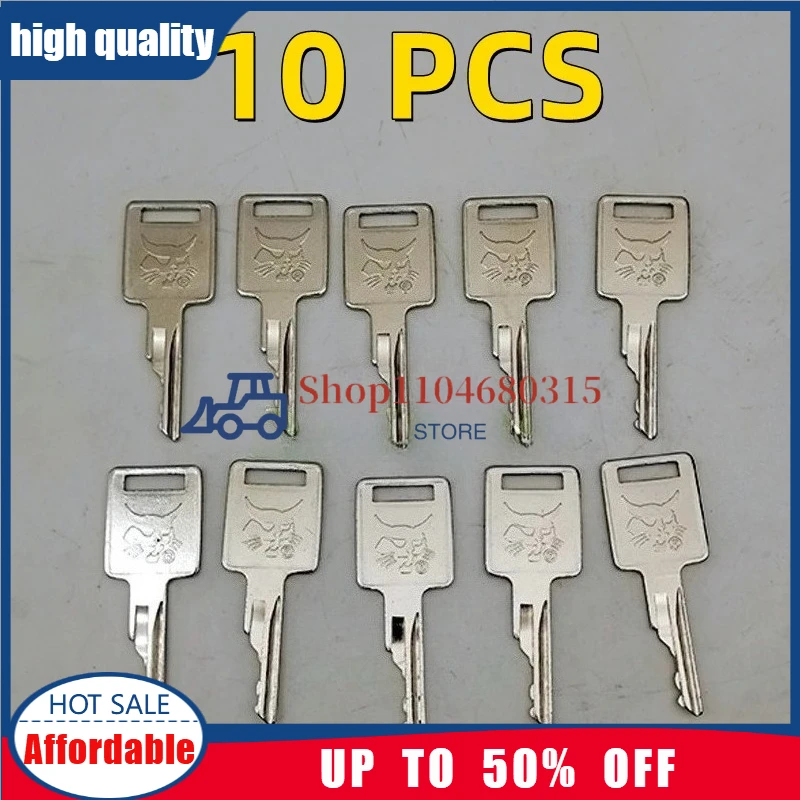 2PCS or 10PCS D250 Ignition Key For Bobcat SkidSteer Loaders and Mini Excavators 6693241