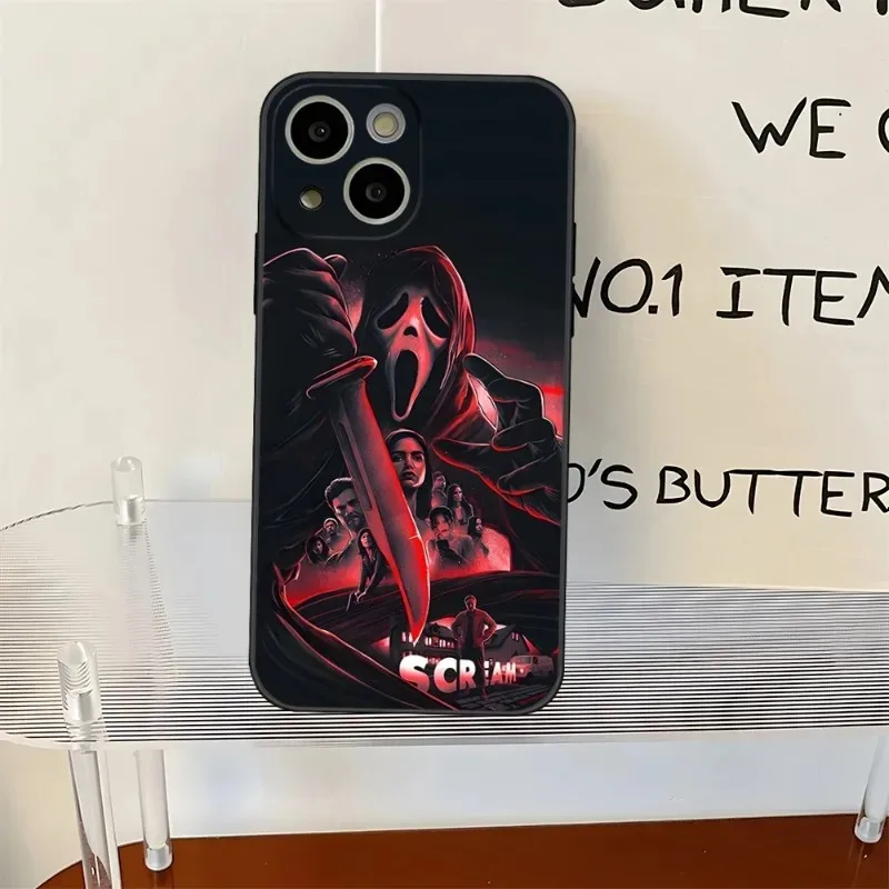 Ghostface Horror Scream Art Phone Case For Samsung Galaxy S10 S20 S21 S22 S23 S24 FE Plus Ultra Note 20 Back Cover