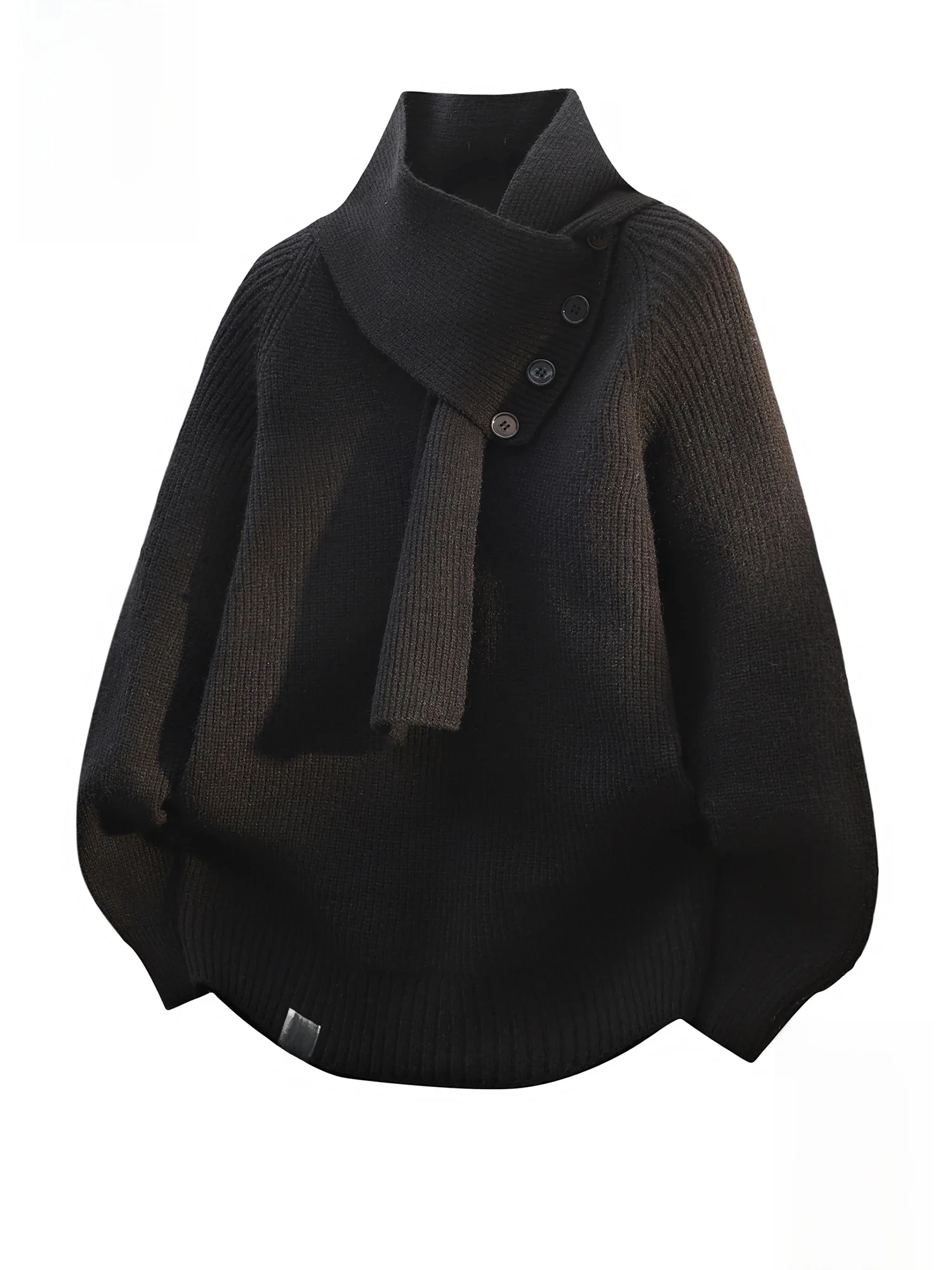 

PaulFrank Warm Knitted Scarf Collar Sweater Men's Loose Casual Base irt Autumn Season Faionable Polyester Blend Fiber