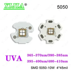 10W 12W Deep UV LED Chip UVA 365nm 370nm 380nm 395nm 410nm Diodes SMD5050 With 16mm 20mm Plate For Mosquito Trap Solidification