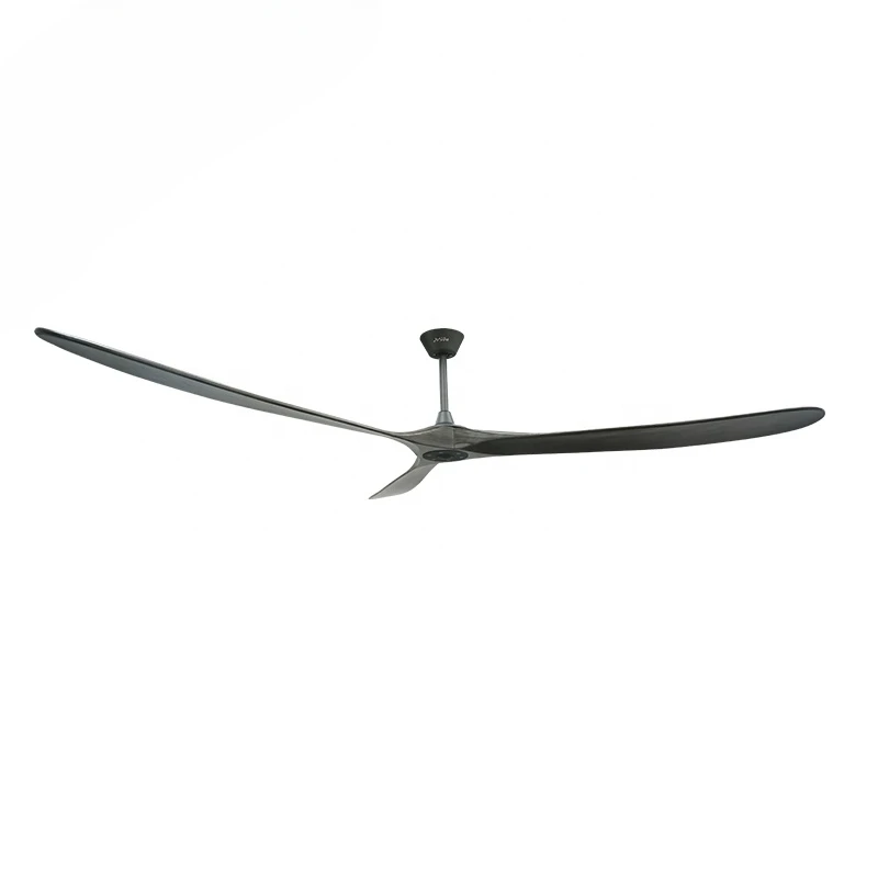 

88 inches large room wooden blades DC motor ceiling fan with remote