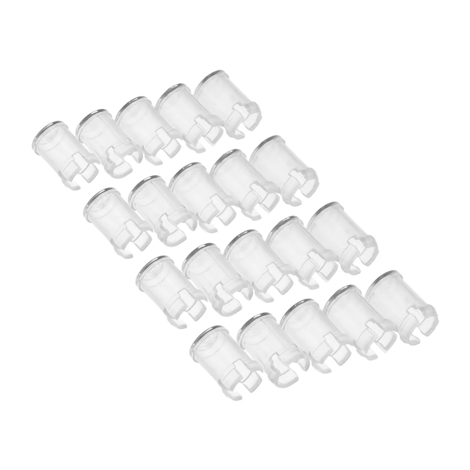 20Pcs Clear Plastic LED Holder 5Mm Panel Mount Light Emitting Diode Clips Protective Sleeve for LED Lamp Assembly