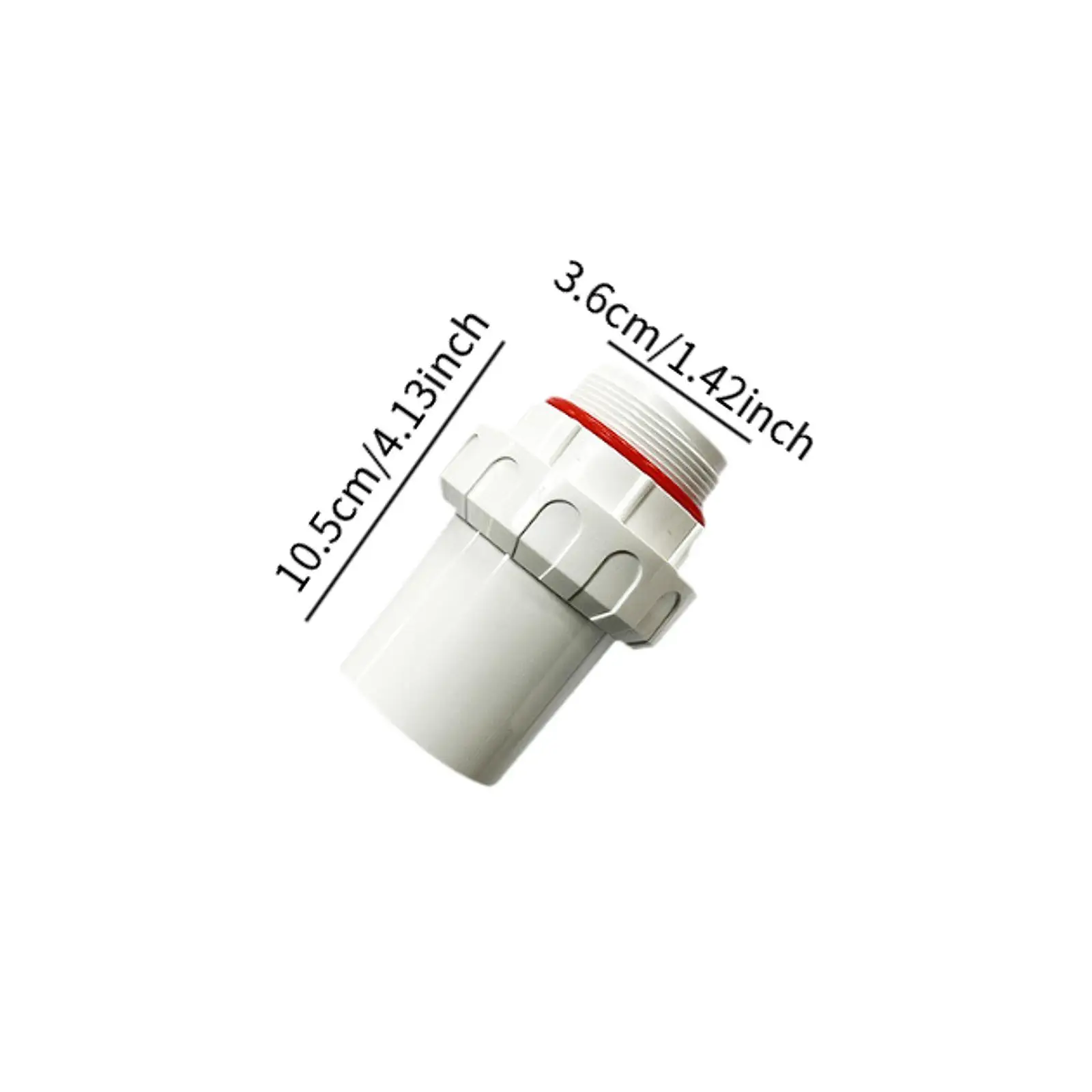 Threaded Pool Pump Adapter PVC Fitting Leakproof Connector Pool Filter Pump Joint for Swimming Pool Maintenance