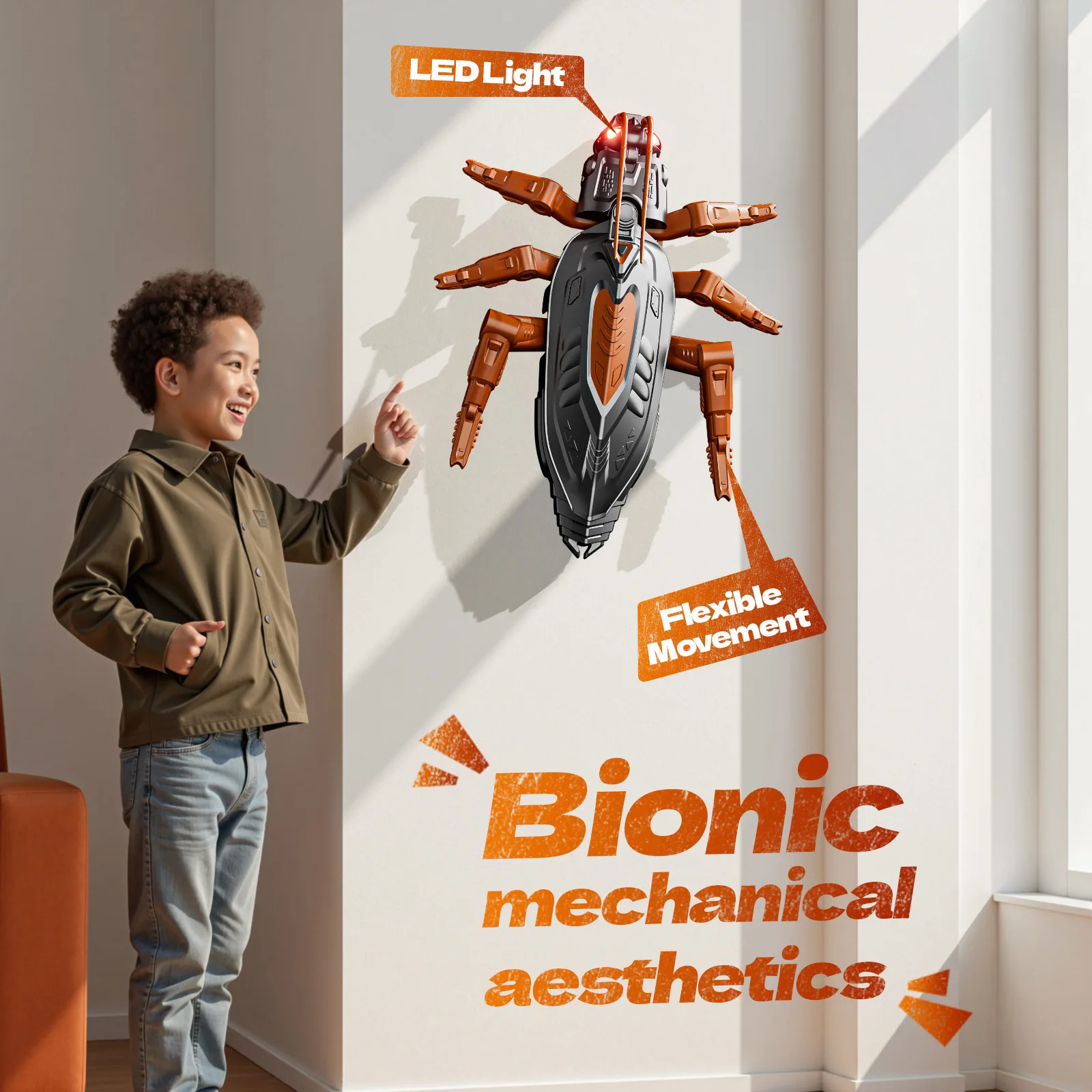 RC 벽타기 도마뱀 로봇 장난감, 충전식 리모컨 도마뱀 자동차, 아이들 장난 선물용 바이오닉 크롤링 지능형 로봇