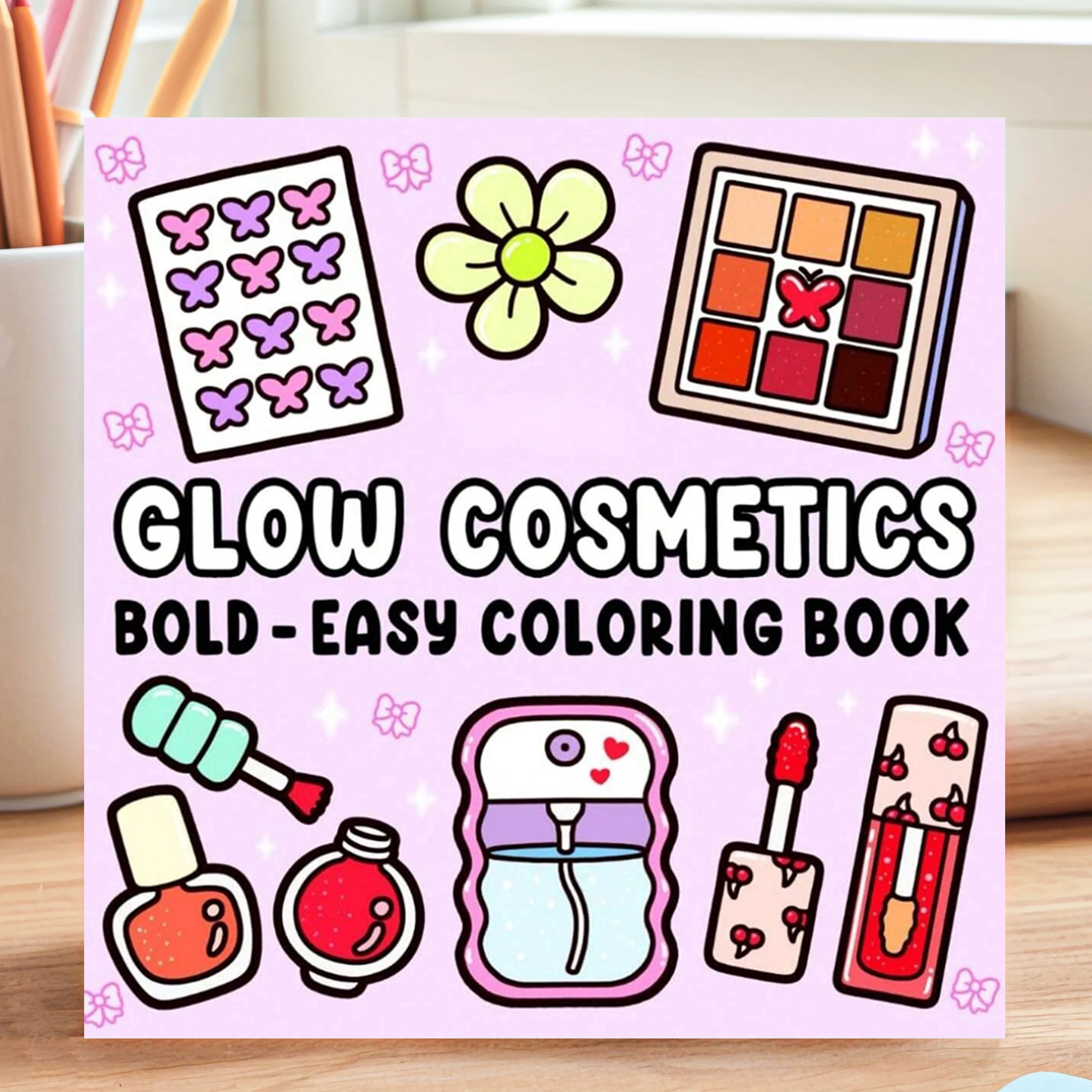 A home corner coloring book, suitable for adults and teenagers to relax, with doodles of moments like girls playing with friends