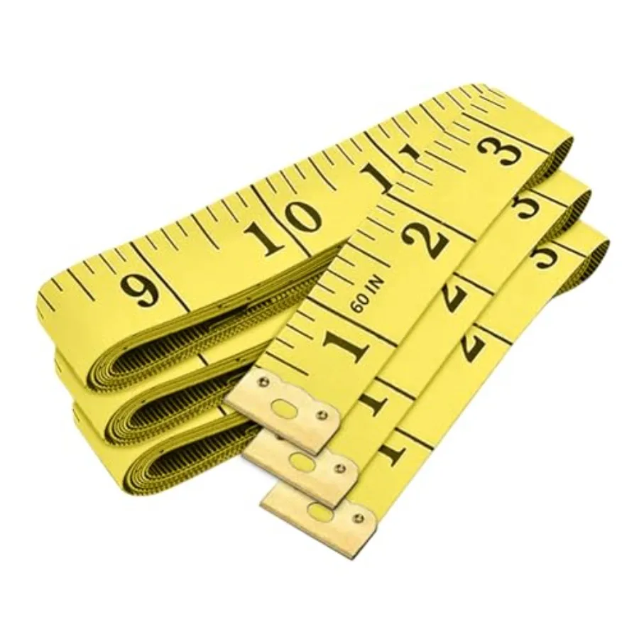 

3-Pack Flexible Tape Measure Accurate Dual Scale Soft Measuring Tape for Sewing Tailor Craft Ruler Perfect for Body Measurement