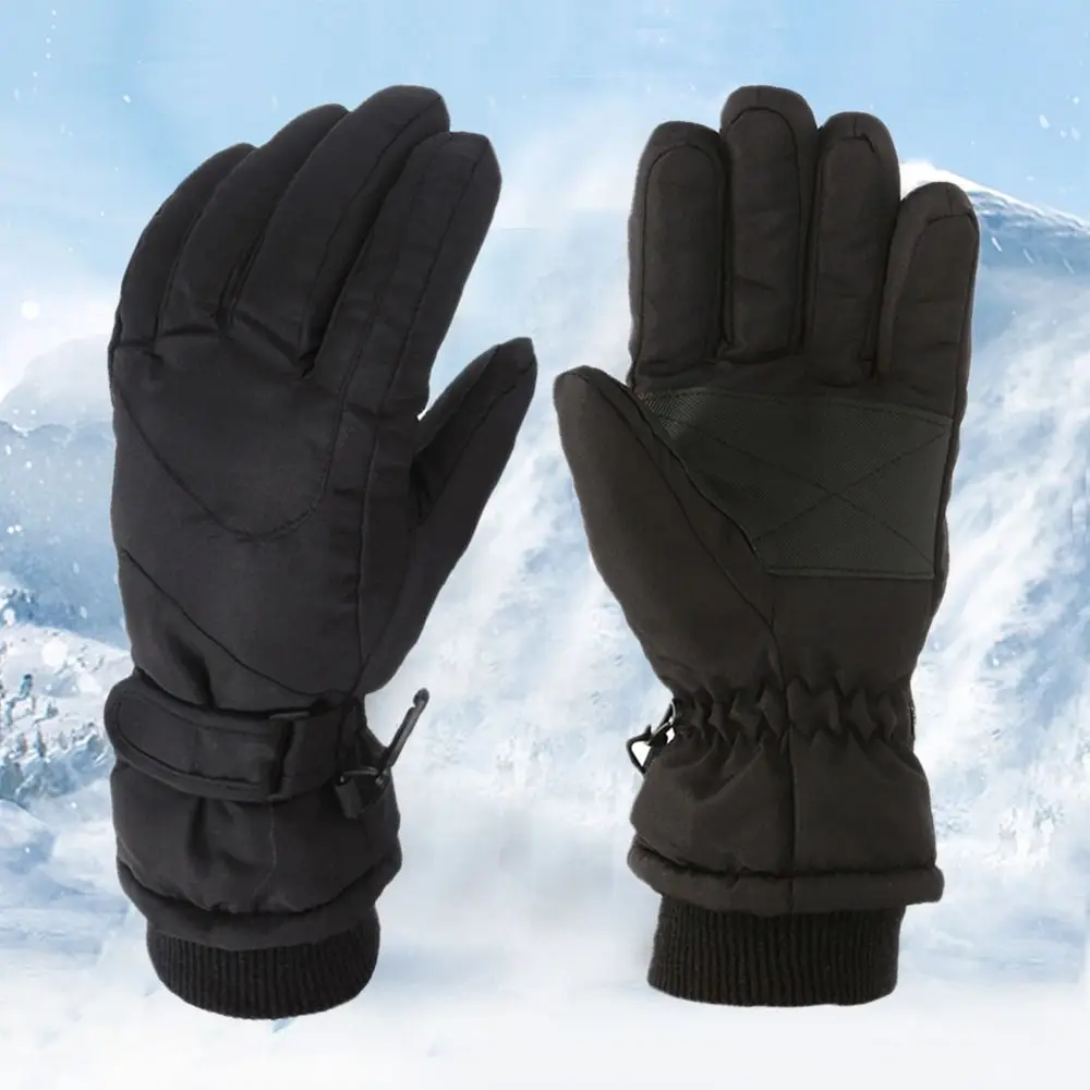 Windproof For Snow Skating Snowboarding Non-slip Children Ski Gloves Thick Warm Sports Riding Gloves Long-sleeved Mittens image 3