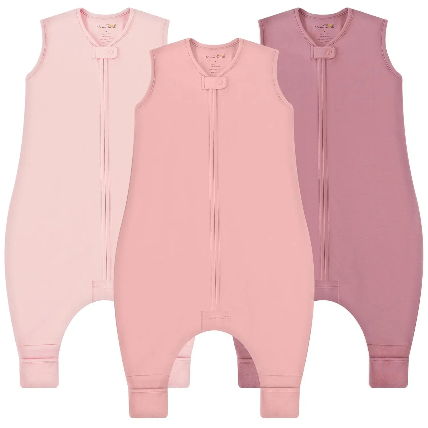 

Organic Cotton Toddler Sleep Sack with Feet, 0.5 TOG Wearable Blanket for Walkers, Medium Size