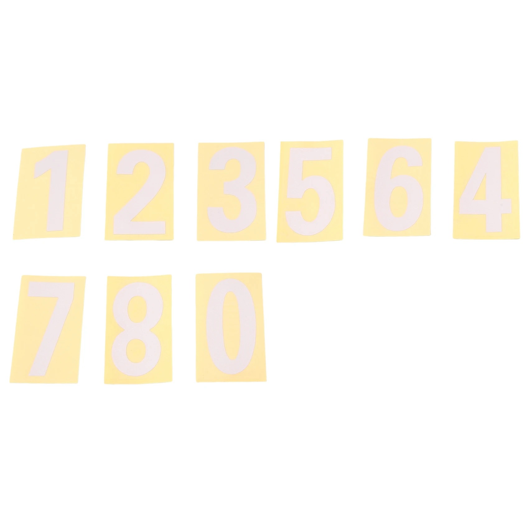 ABMO Mailbox Numbers For Outside, 10 Sets 0-9 Reflective Number Stickers With Sticky Tab For Easy Backing Separation (2 Inch)