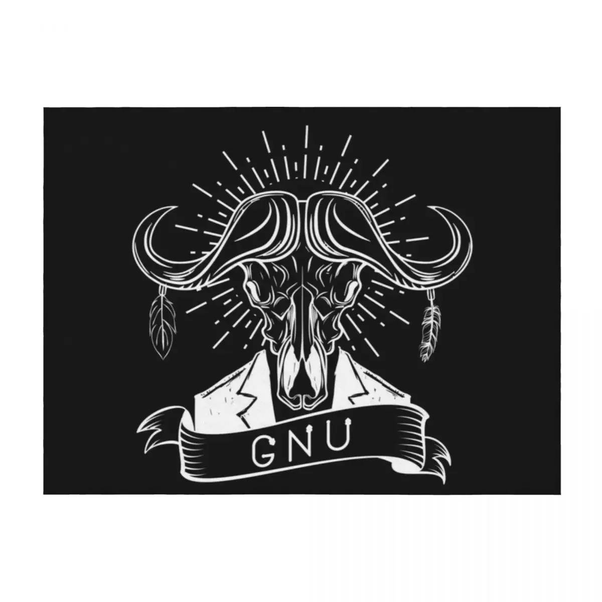 

GNU/Linux Throw Blanket Cute Decorative Throw Shaggy Beach Blankets