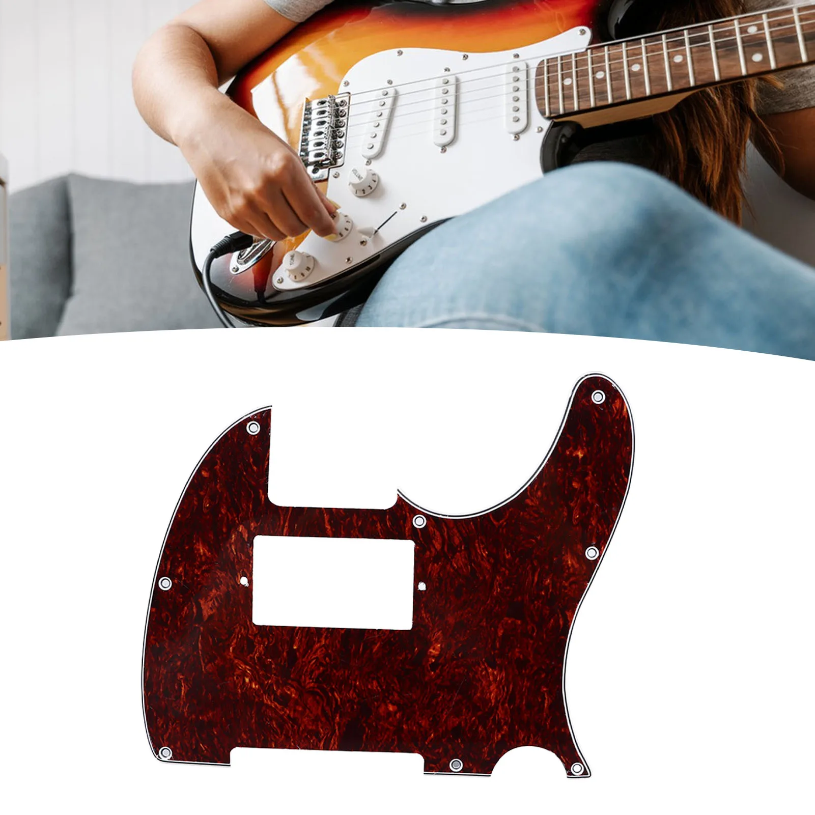 

Guitar Pickguard PVC Anti Scratch Decorative Noise Reduction Guitar Guard Plate For Fender Telecaster