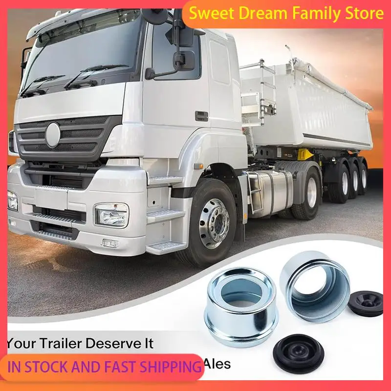 

SDFC-1.98" Trailer Hub Caps(4PCS) Rust-Resistant Bearing Dust Caps With Rubber Plugs& Installation Tool Snug-Fit