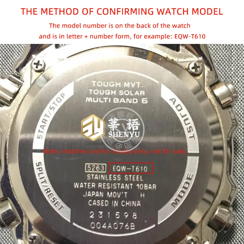 مرآة زجاجية من Shenyu-sapphire للساعة ، إكسسوارات للساعة ، إلخ من casio