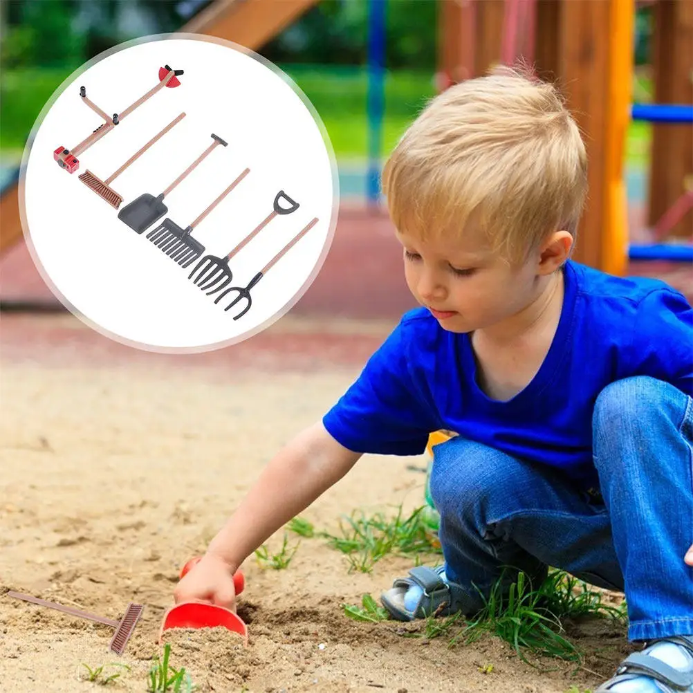 13Pcs Emulation Farm Tool Set DIY Mini Sand Table Decor Simulation Micro Landscape Farm Tool Ornament Sand Table Decor