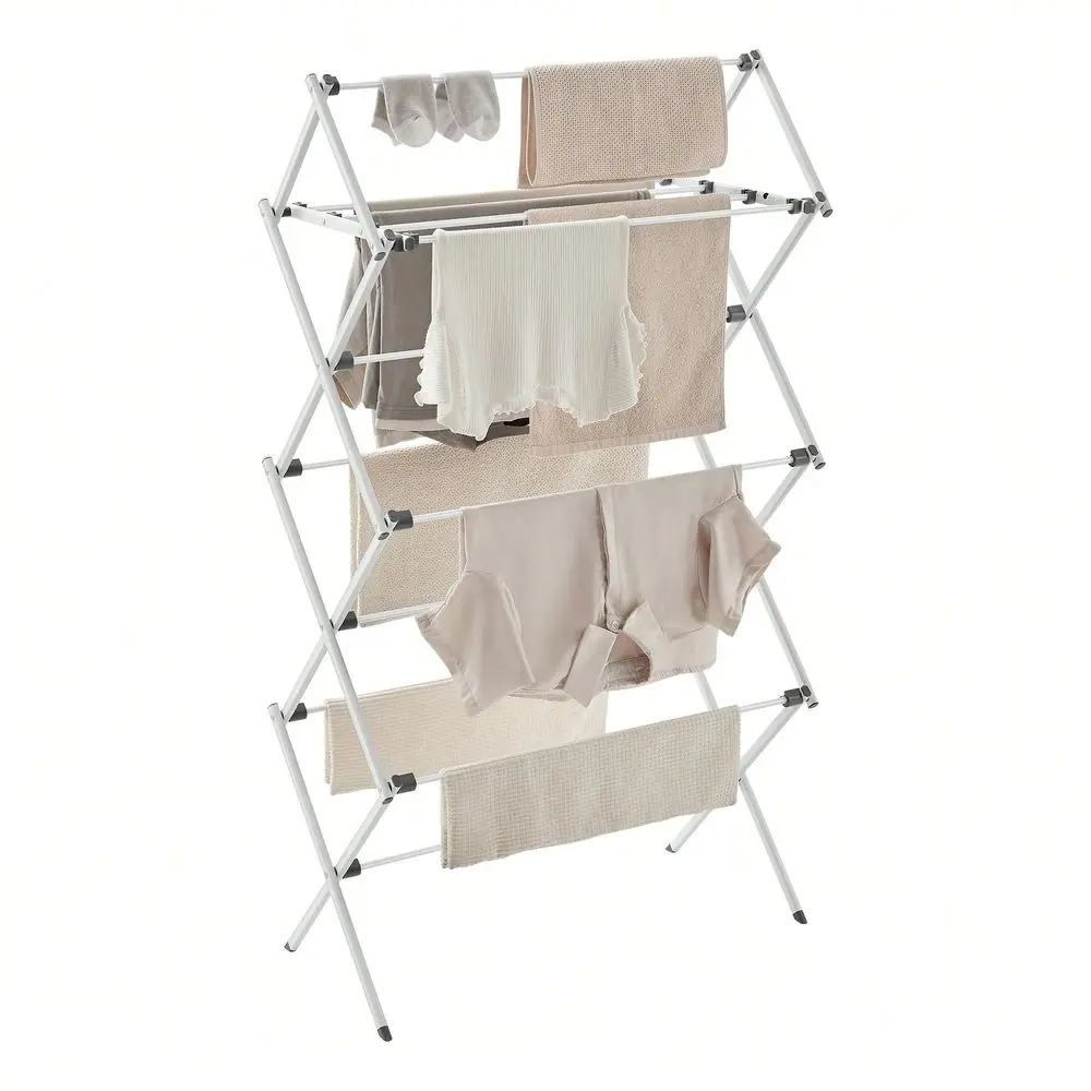 Clothes Drying Rack, Laundry Drying Rack, Clothes Airer, Steel Frame, 14.6 X 29.5 X 53.2 Inches, Easy Assembly, Indoor