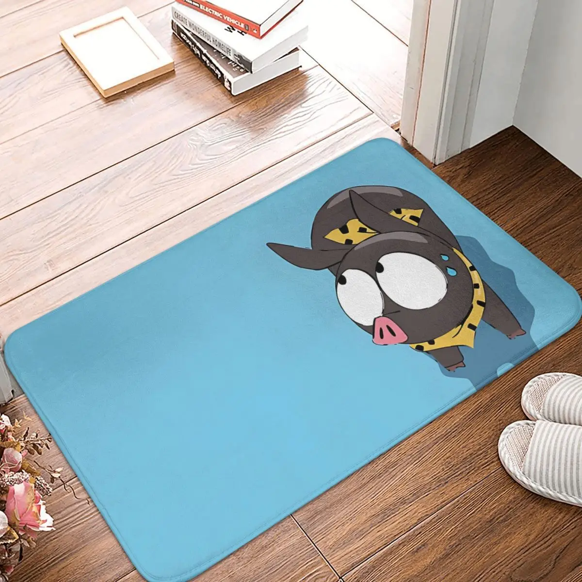 Ryoga Pig Bathroom Non-Slip Carpet Ranma 12 Living Room Mat Welcome Doormat Floor Decor Rug