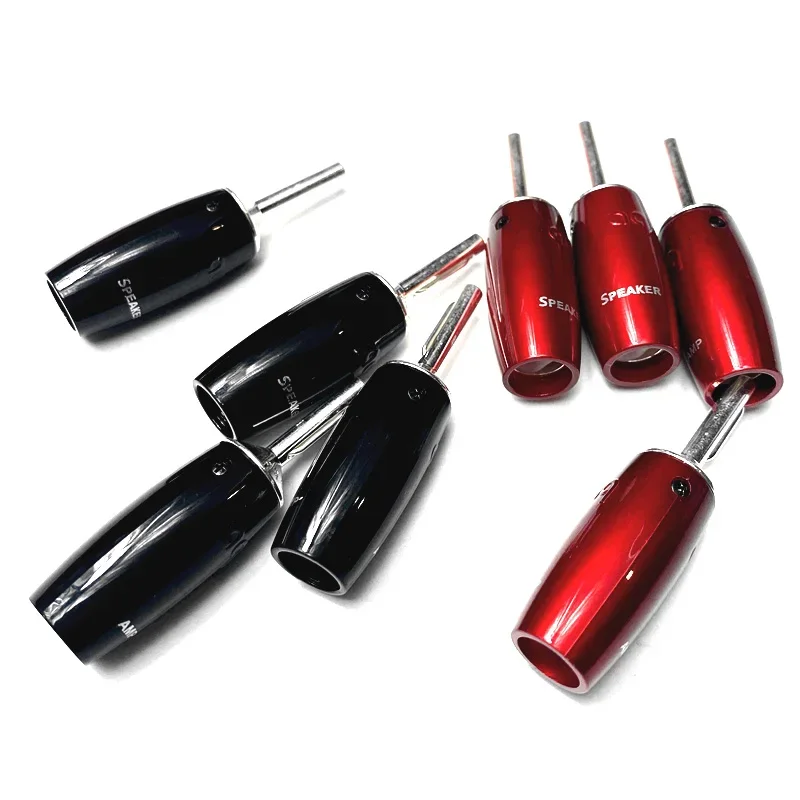 Adaptador de Audio HiFi serie 1000, Conector de pala de enchufe Banana plateado para enchufes de Cable de altavoz DIY