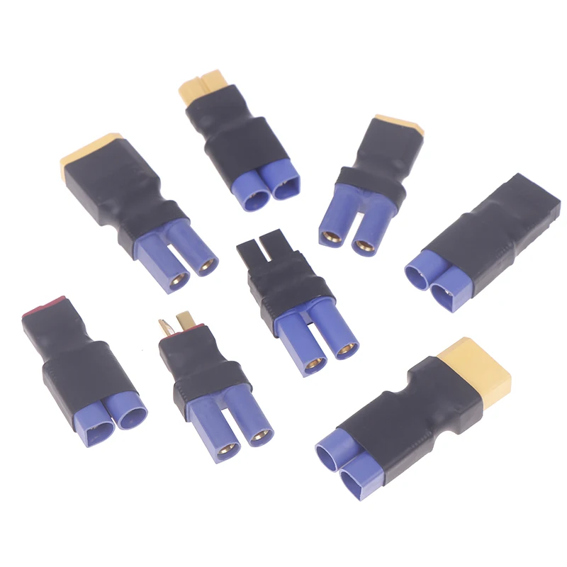 

1PCS DIY Adapter EC5 To XT60 XT90 T TRX Deans Female Male Connectors Banana Plug RC Lipo Battery Control Parts