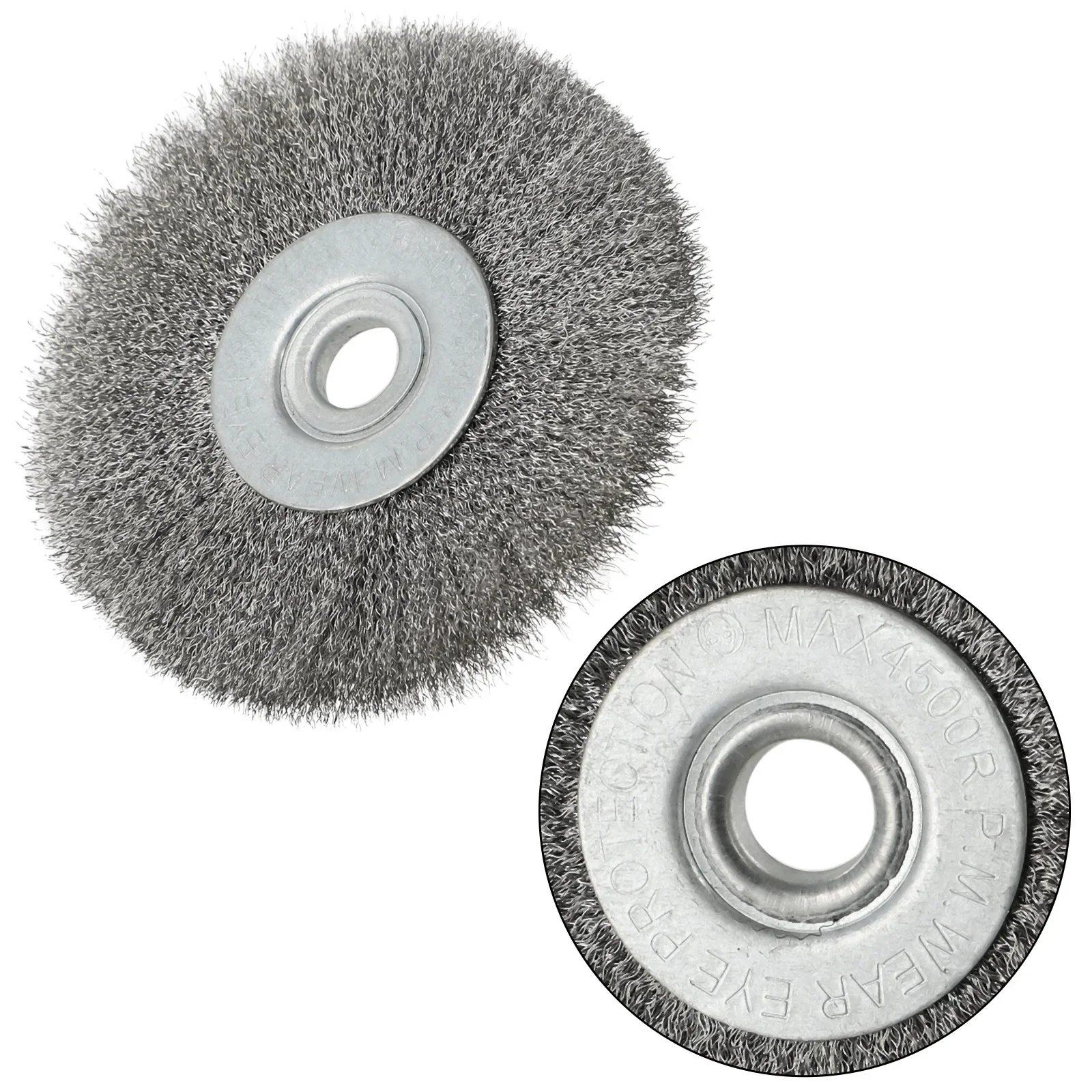 Brush Wire Wheel Flat Crimped Stainless Steel Wire Wheel Brush Angle Grinder Applications Steel Wire Wheel Brush