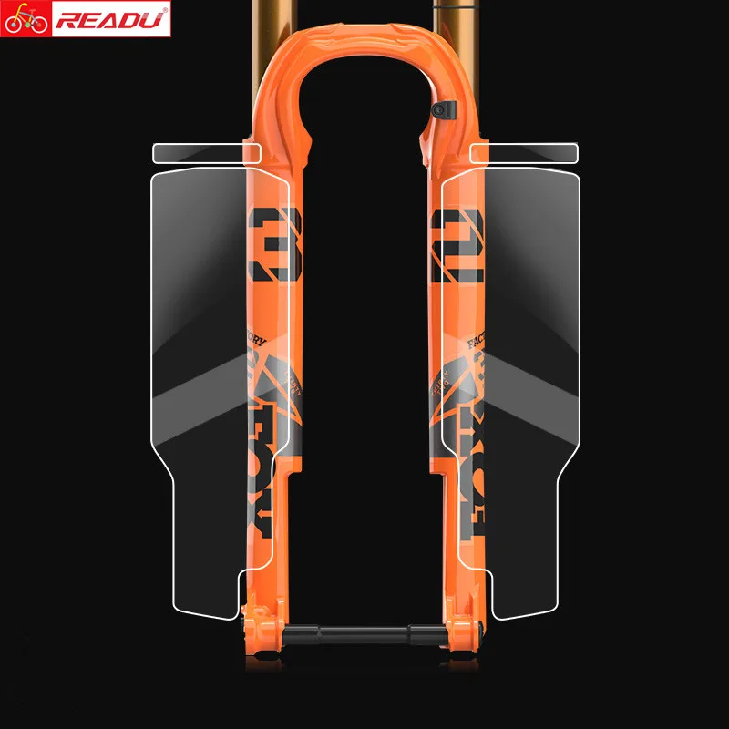 READU MTB dianteiro garfo protetor Bicycle Paster Protetor resistente a arranhões Bike Stickers Guardas Frame Sticker Decals de filme protetor