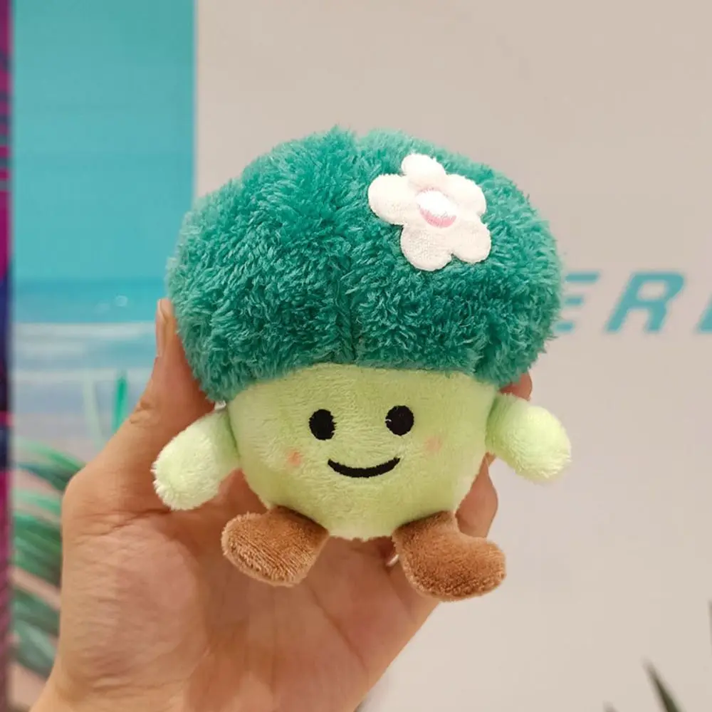 Broccoli Broccoli Plush Pendant Vegetable Plush Scallion Doll Keychain Cartoon Creative Vegetable Plush Keyring Bag Accessories