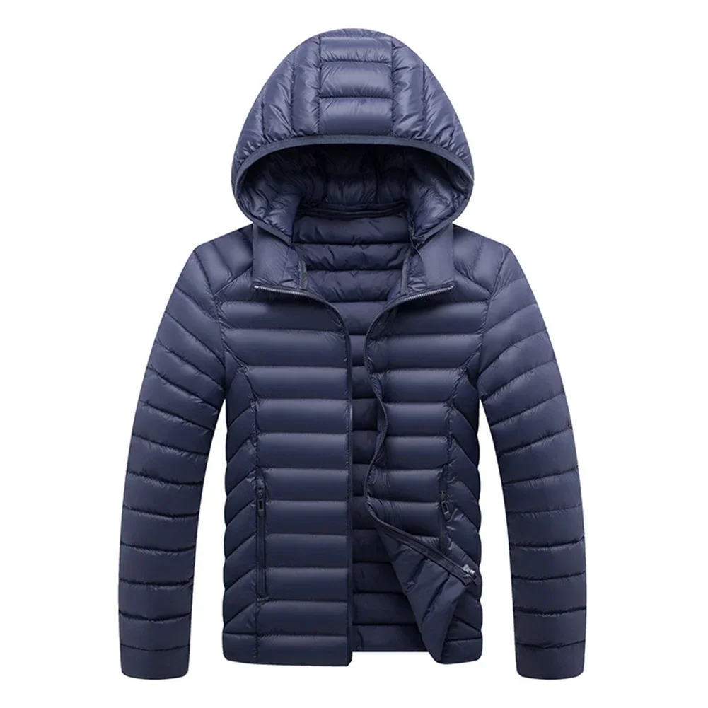 カジュアル アウター 取り外し可能なフード ブラック カジュアル フード付き パファー ジャケット カジュアル ジャケット 新品 状態 フード付き機能