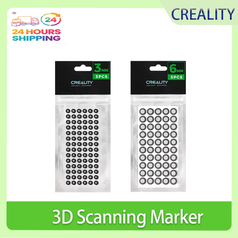 

Creality 3/6mm 3D Scanning Marker for Creality CR-Scan Raptor / Otter / Ferret Pro 3D Scanner Tracking Dot 3D Scanner