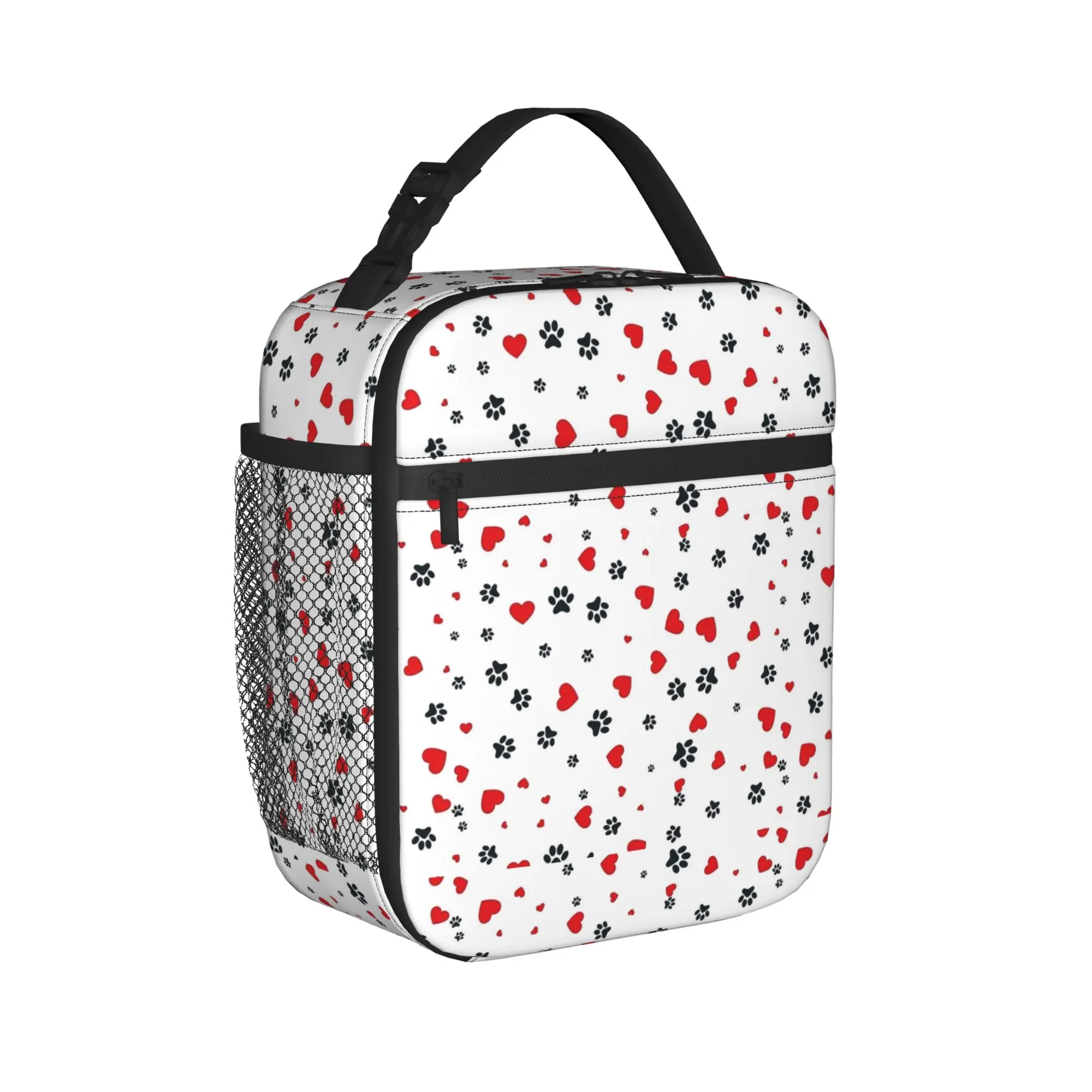 Dog Foot Paw Pattern Thermal Insulated Lunch Bags for Travel  Portable Food Container Bags Thermal Cooler Lunch Boxes