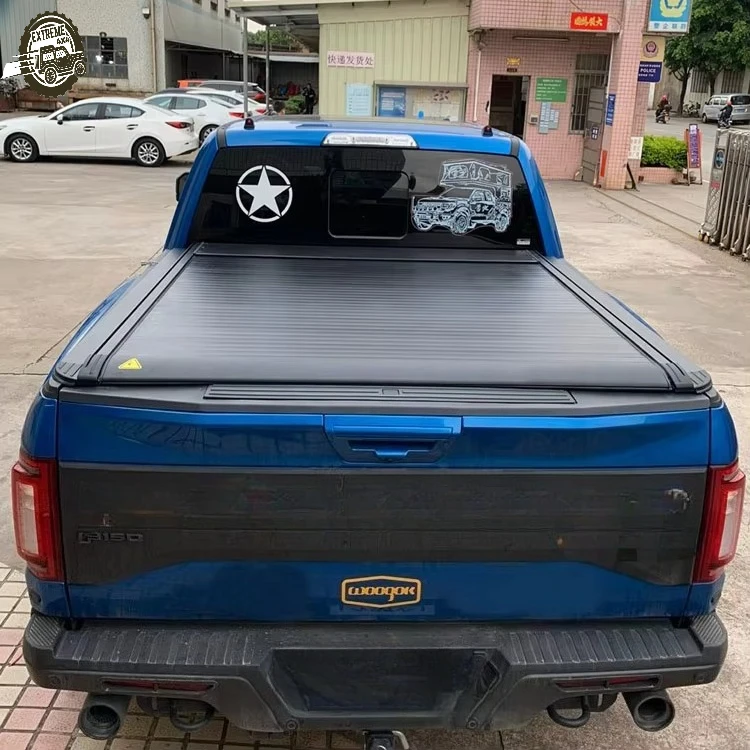 

High Quality Electric Pickup Truck Roller Lid Cover Aluminum Alloy Hard Retractable Tonneau Cover Lock for Ford F-150 F-250