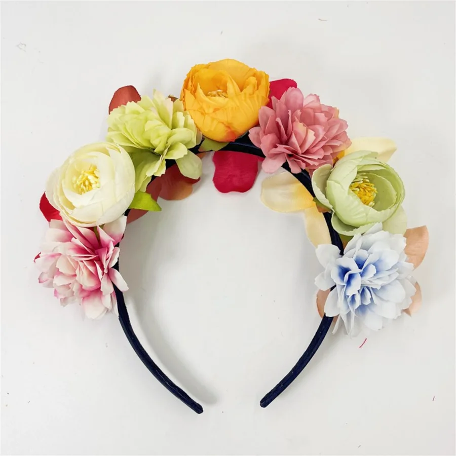 

New Wedding Flower Crown Bridal Headband Floral Hair hairband Maternity Girl Headwear Hair Accessories For Women Accessories