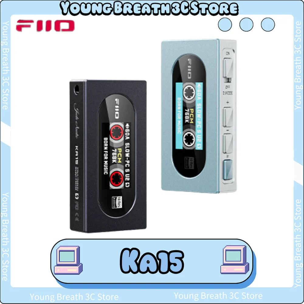 Fiio Ka15 Portable Usb Dac Headphone Amplifier Usb Dongle With 3.5mm and 4.4mm Headphone Output For Music Headphones Custom Gift