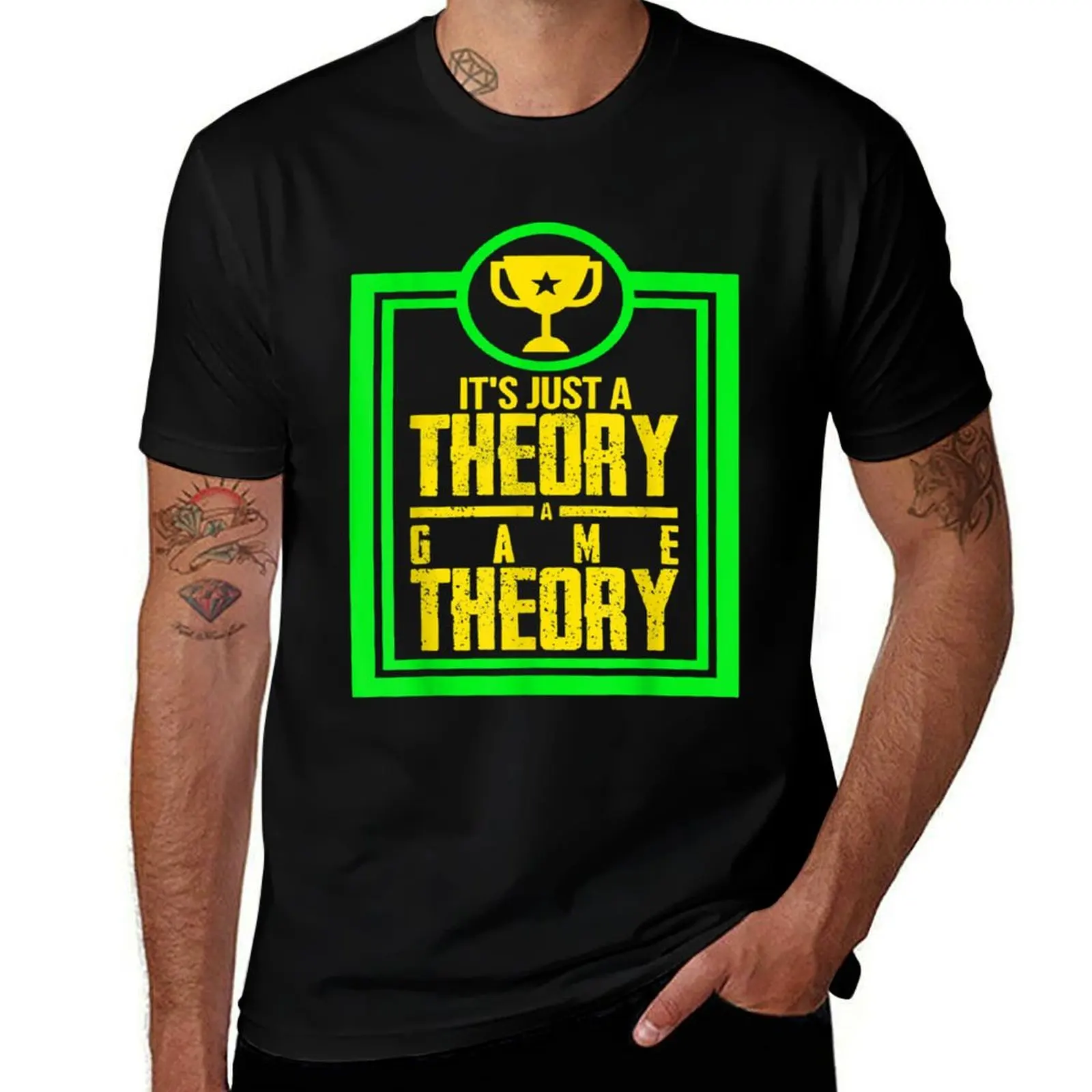 Its Just A Theory Love Field Of Study Retro Videogame Gift T-Shirt shirts graphic tee shirts graphic fitted t shirts for men